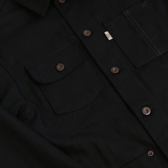 Railcar Fine Goods - Chore Coat - Black Denim - Picture 2 of 3